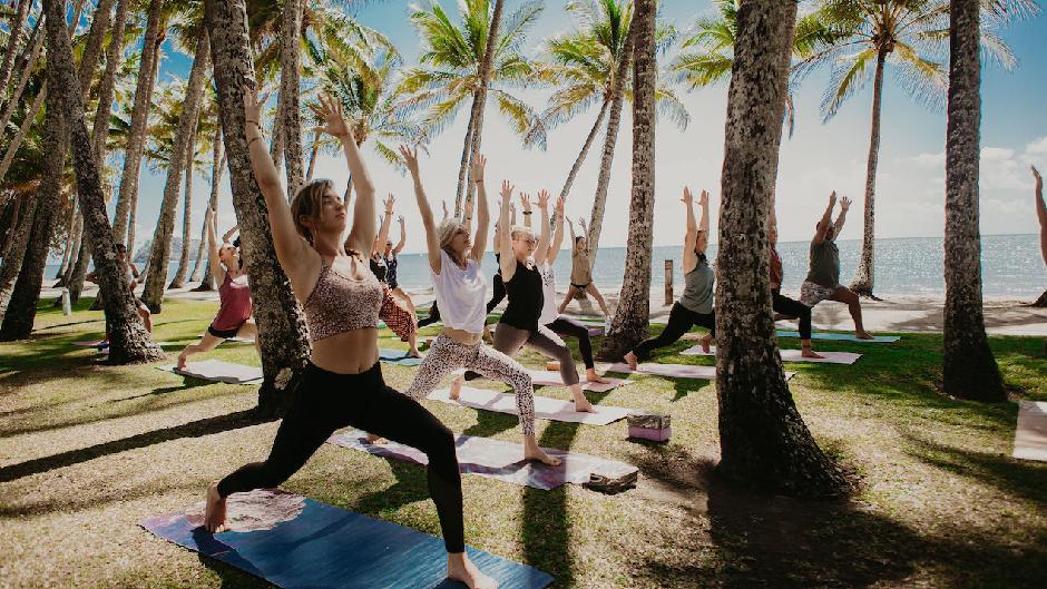 Beach Yoga in Palm Cove